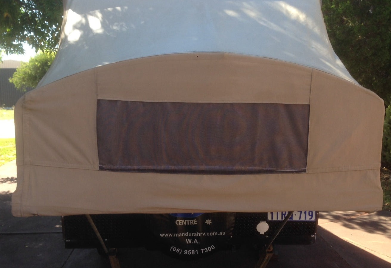 Camper Tent, completely restored with Leatherique Canvas Dye.
