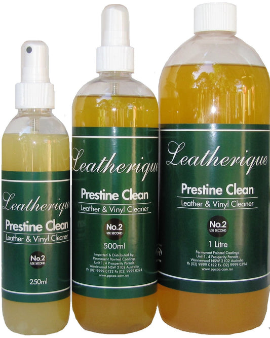 Clean Leather and Vinyl.  Use Leatherique Prestine Clean after you have applied  Leatherique Rejuvenator to keep you leather new for years