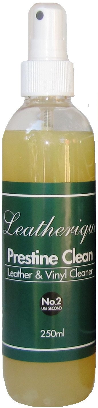 Leatherique Prestine Clean is used in conjunction with Leatherique Rejuvenator to keep you leahter in tip top condition.  Leatherique Prestine Clean is excellent for cleaning vinyl