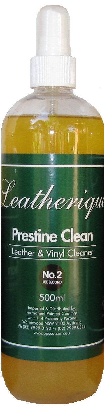 Leatherique Prestine Clean is used in conjunction with Leatherique Rejuvenator to keep you leahter in tip top condition. Leatherique Prestine Clean is excellent for cleaning vinyl