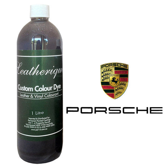 Leatherique Custom Colour Dyes for Porsche in 3 sizes, 1 litre, 500ml and 250ml